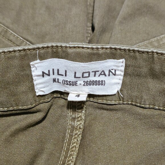 Nili Lotan Jenna Pant with Tape in Sage Size 4 - Picture 6 of 6